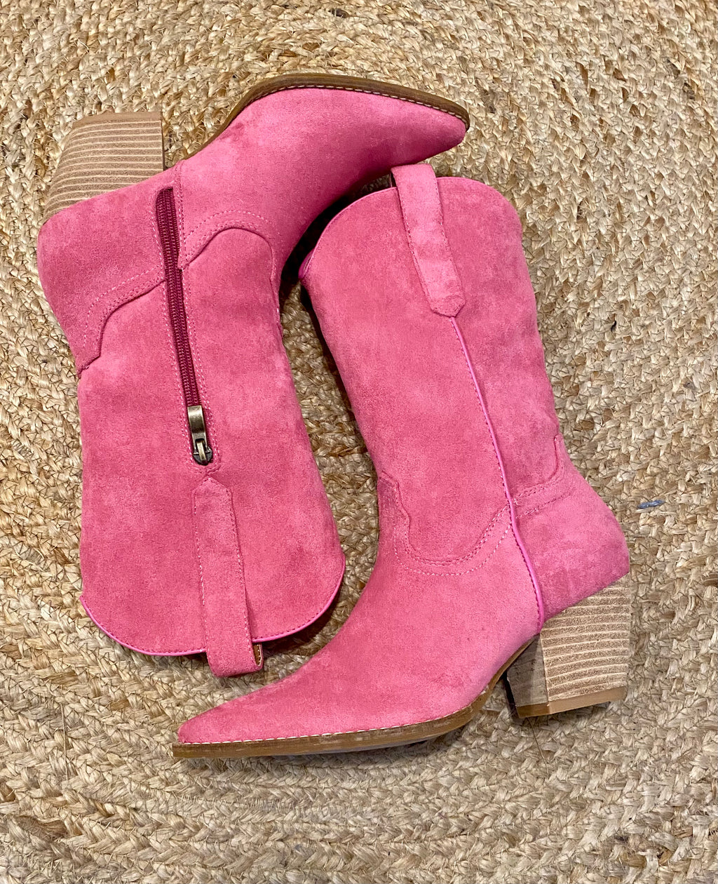 Square Toe Boots Pink Women's Corral Boots TuffRider Pink Glitter