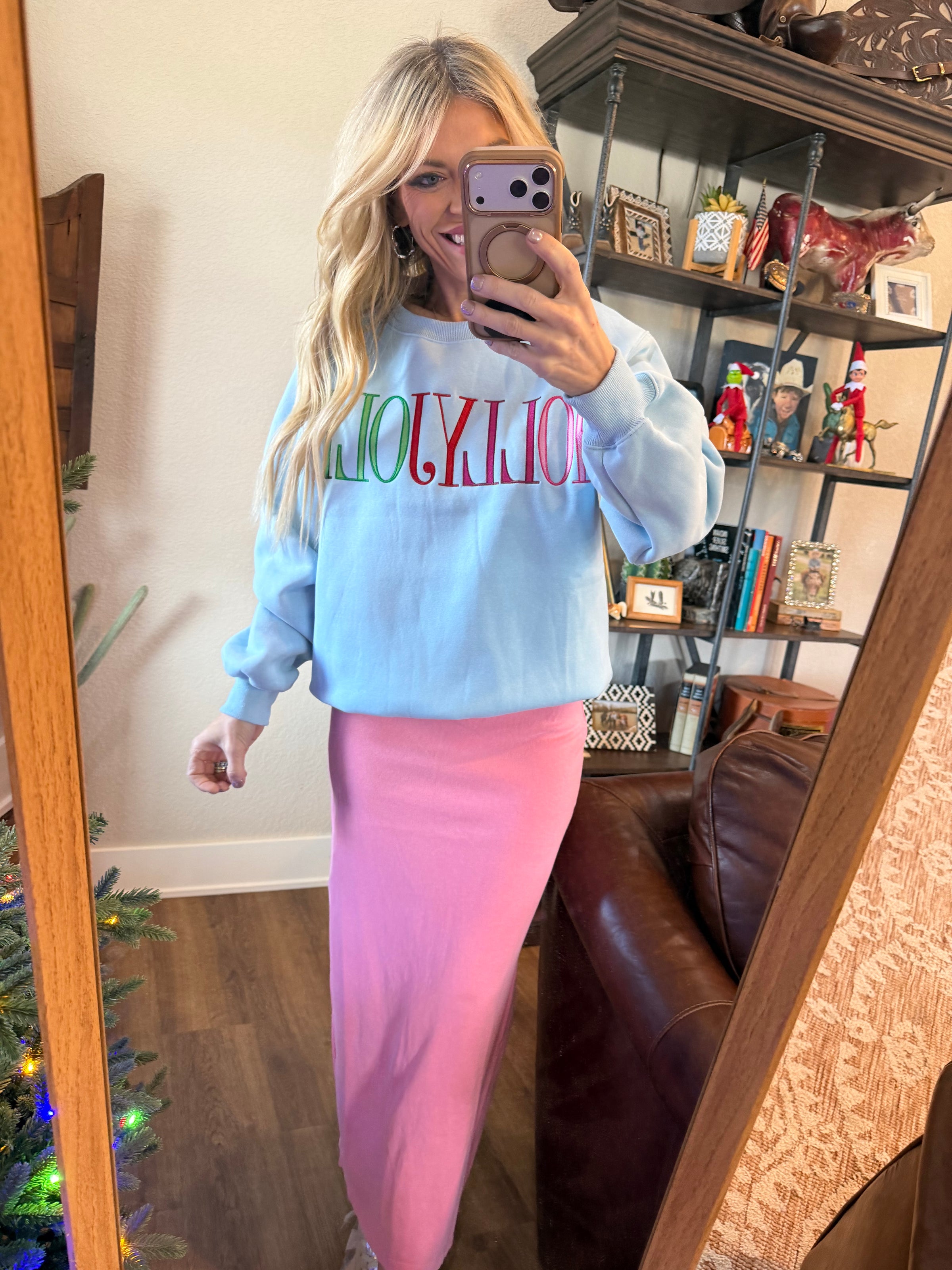 Bubble Blush Maxi Skirt