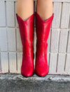 Red Snake Boots