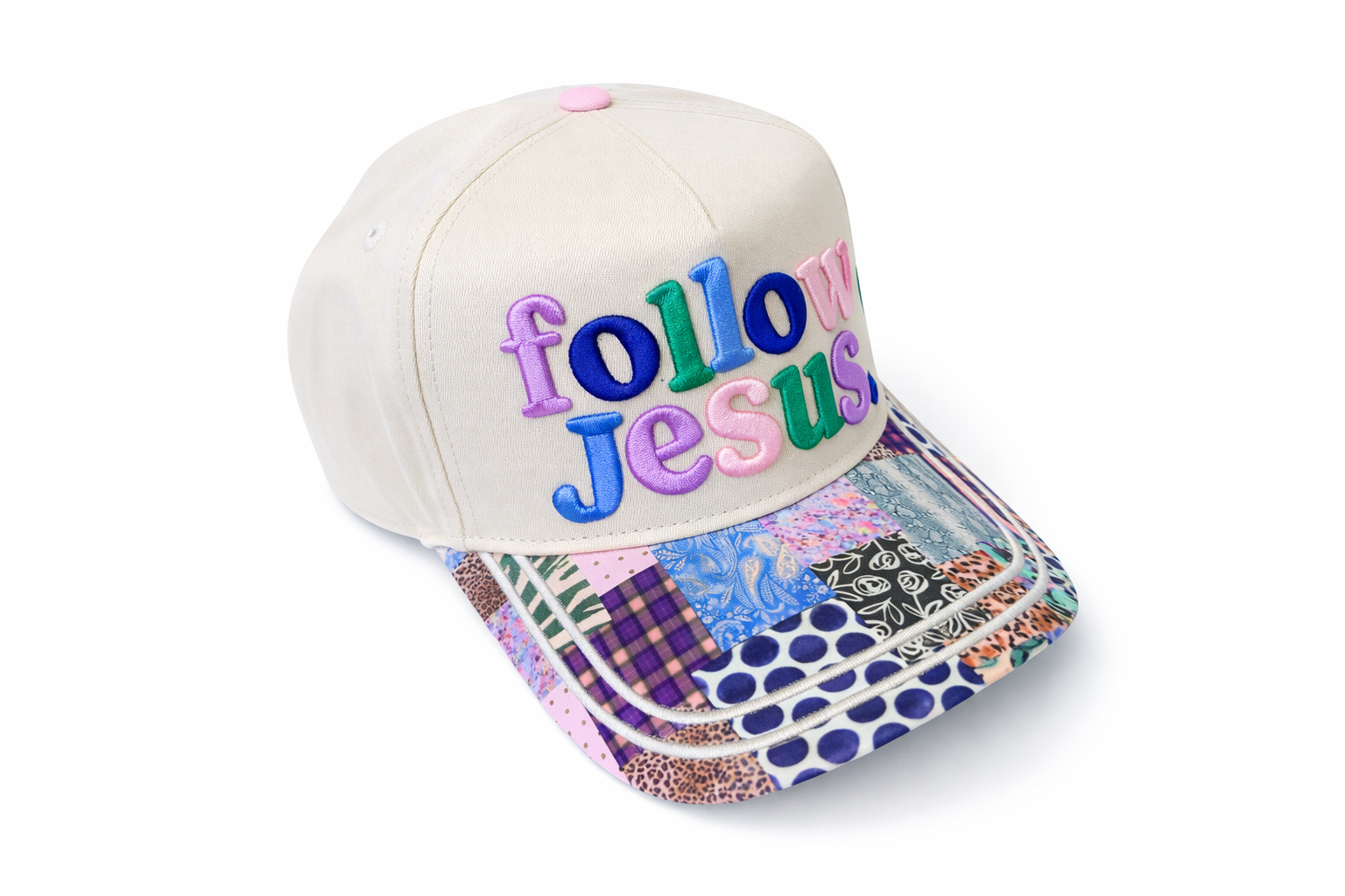 Colorful Follow Jesus Hat