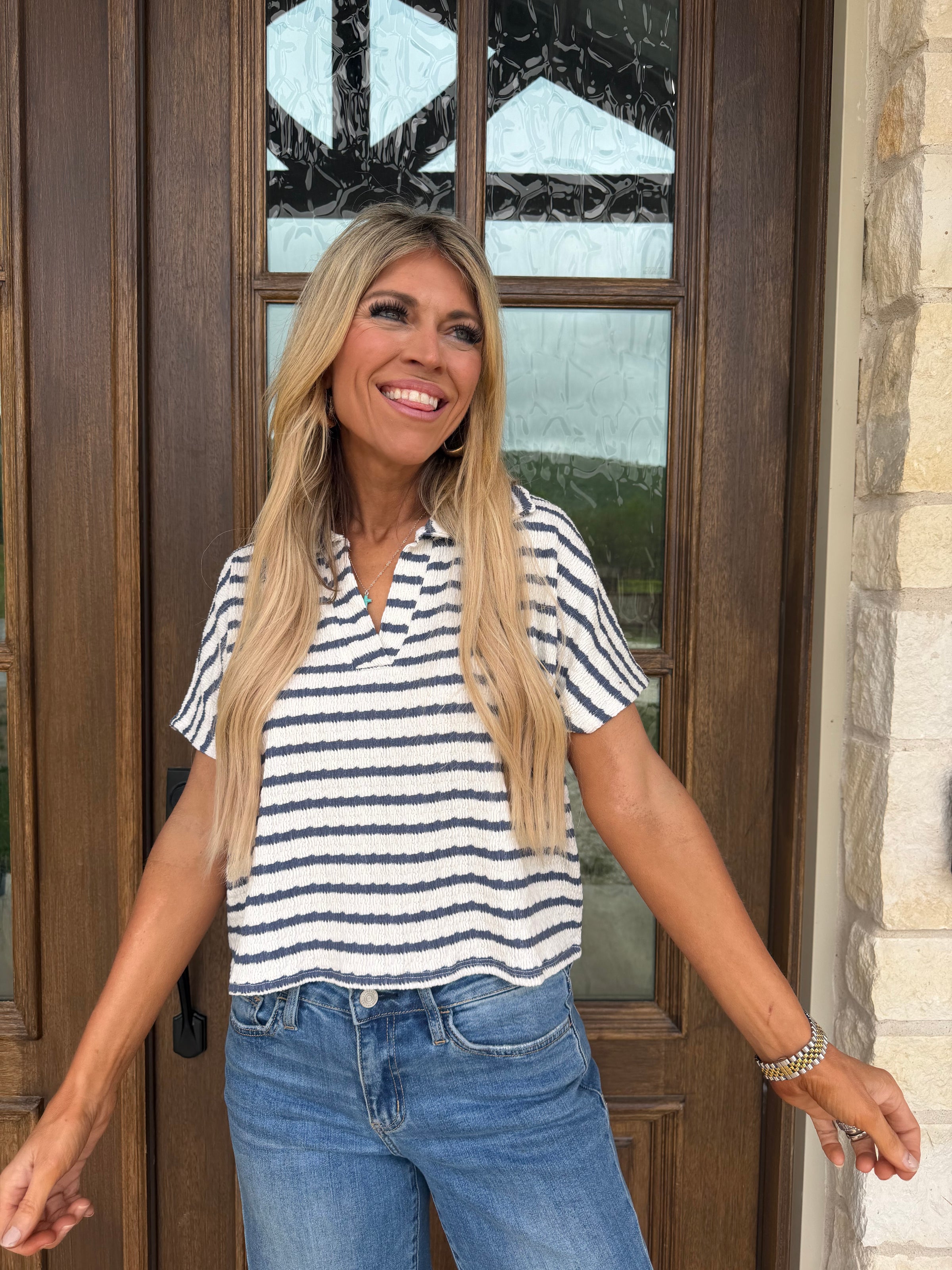 Nolan Striped Top