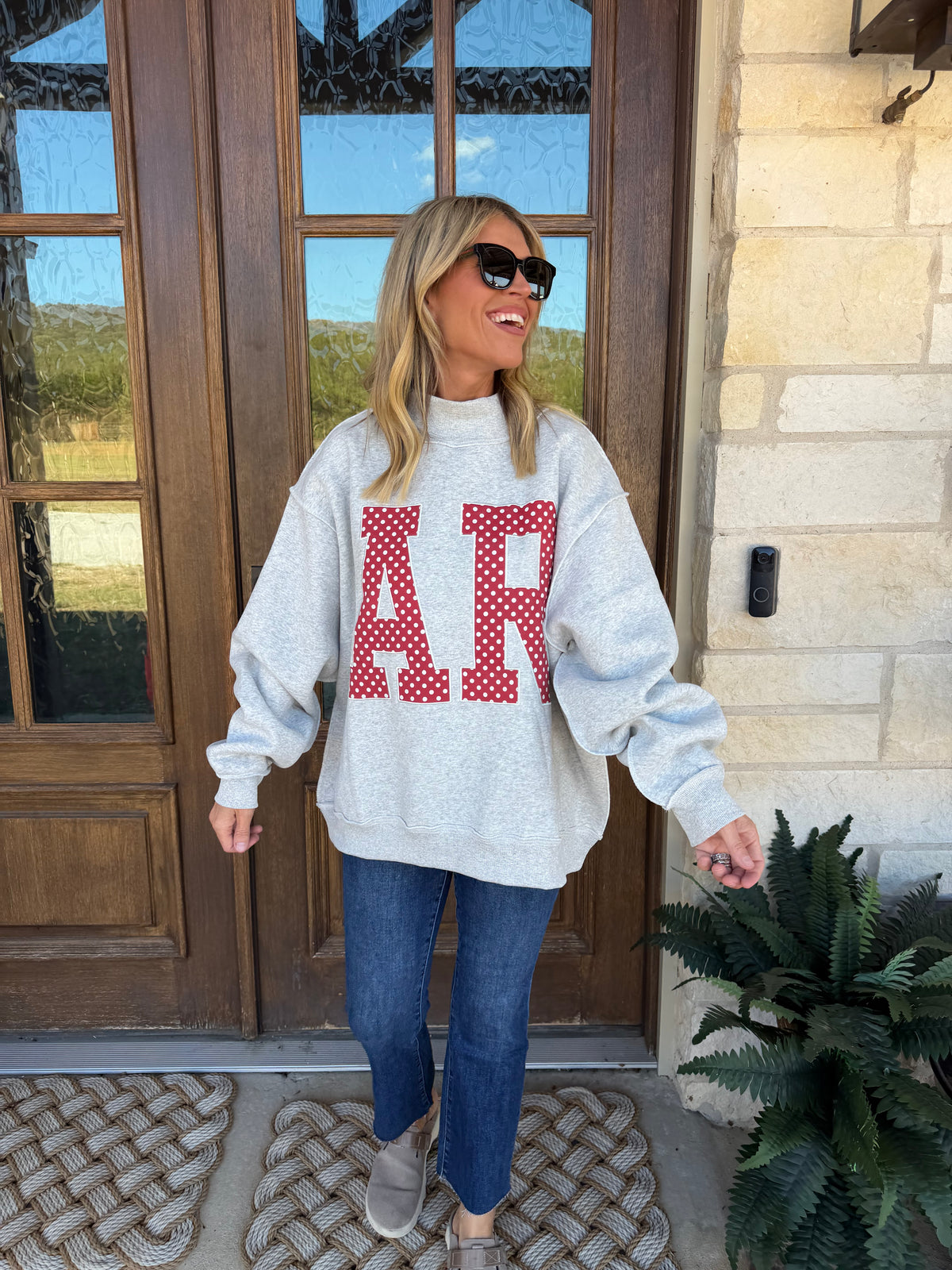 Arkansas patch sweatshirt