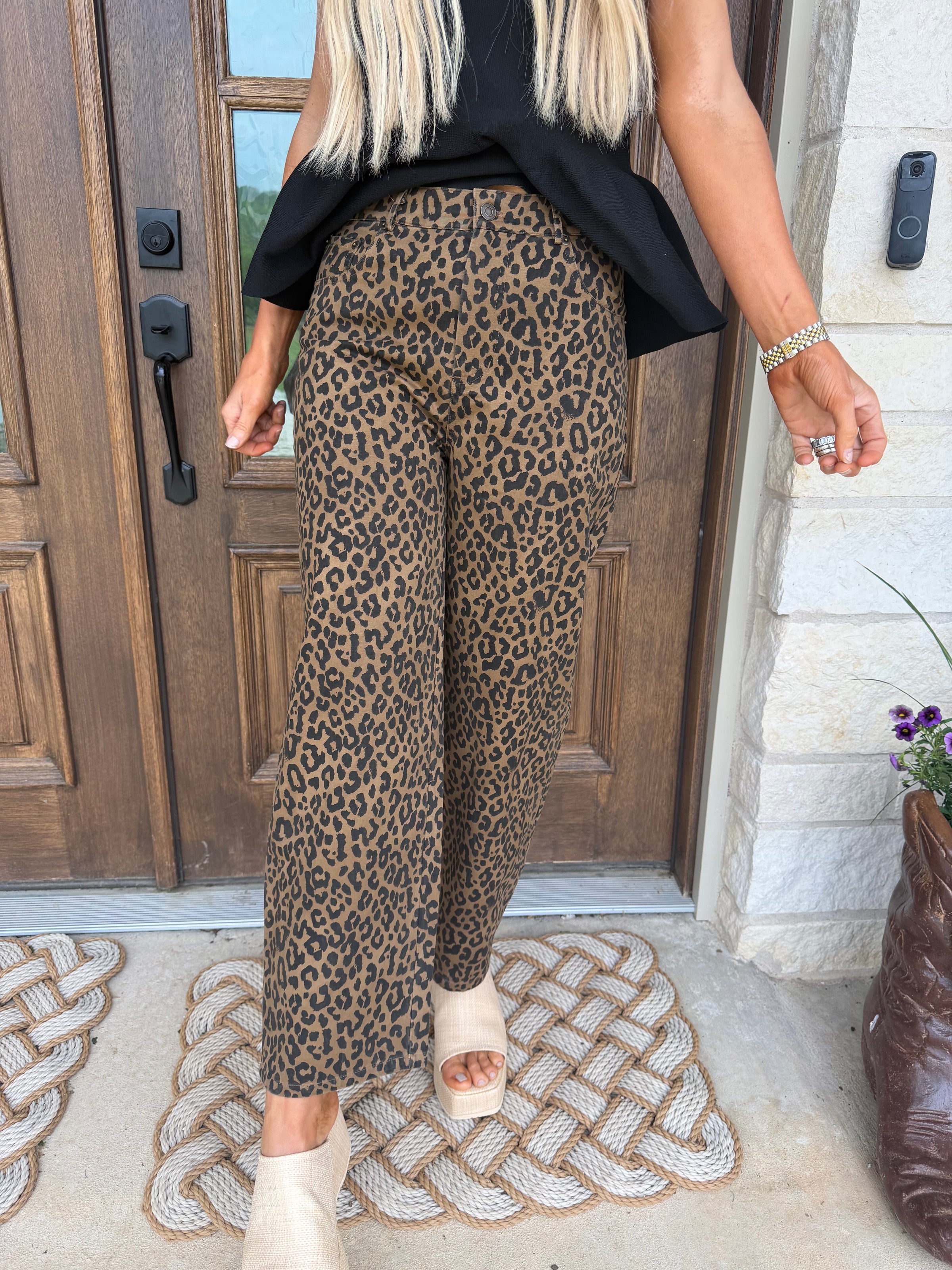 Tate leopard pants