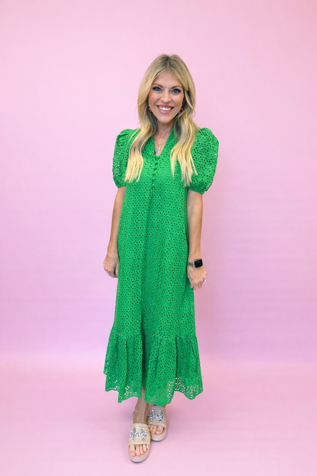 Eyelet dress