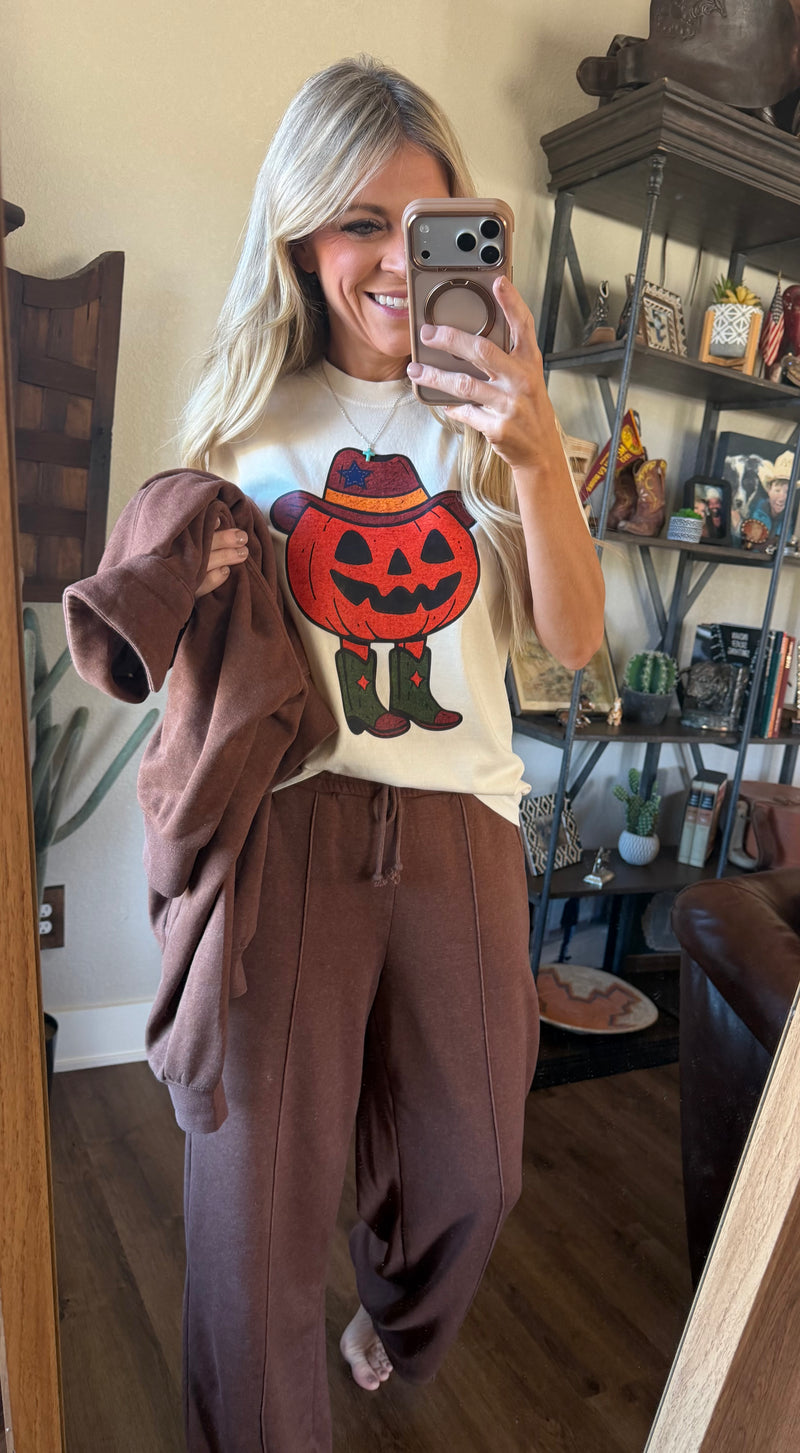 Cowboy Pumpkin Tee