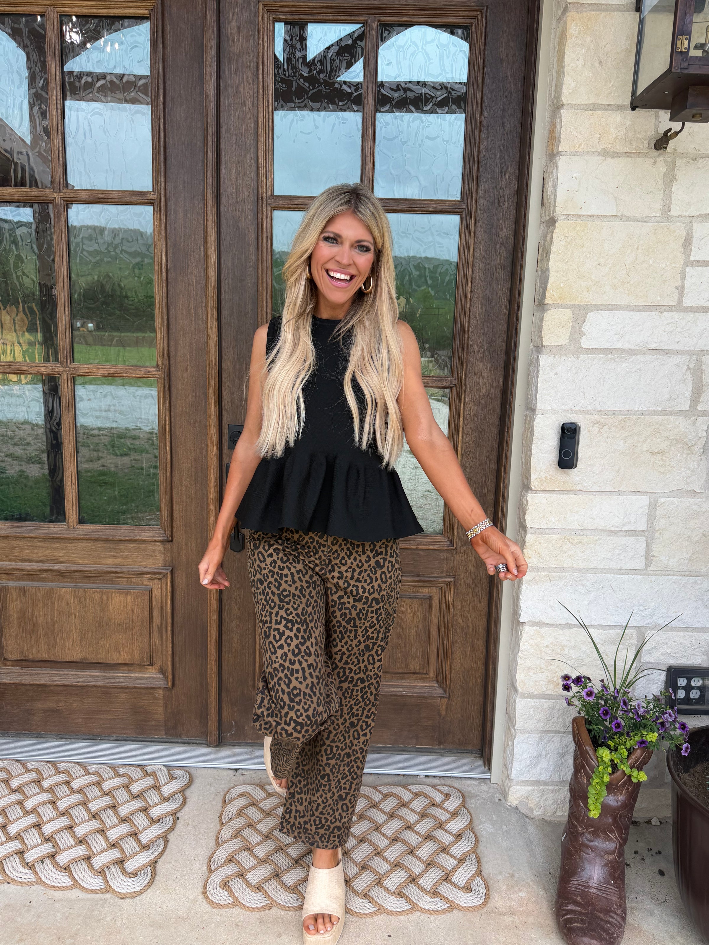 Tate leopard pants