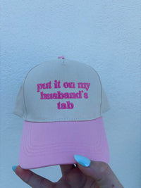 Husband’s Tab Embroidered Trucker Hat