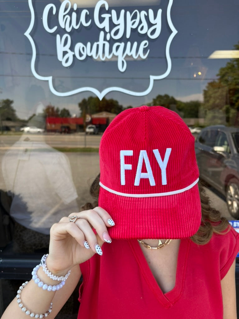 Fay Corduroy trucker hat