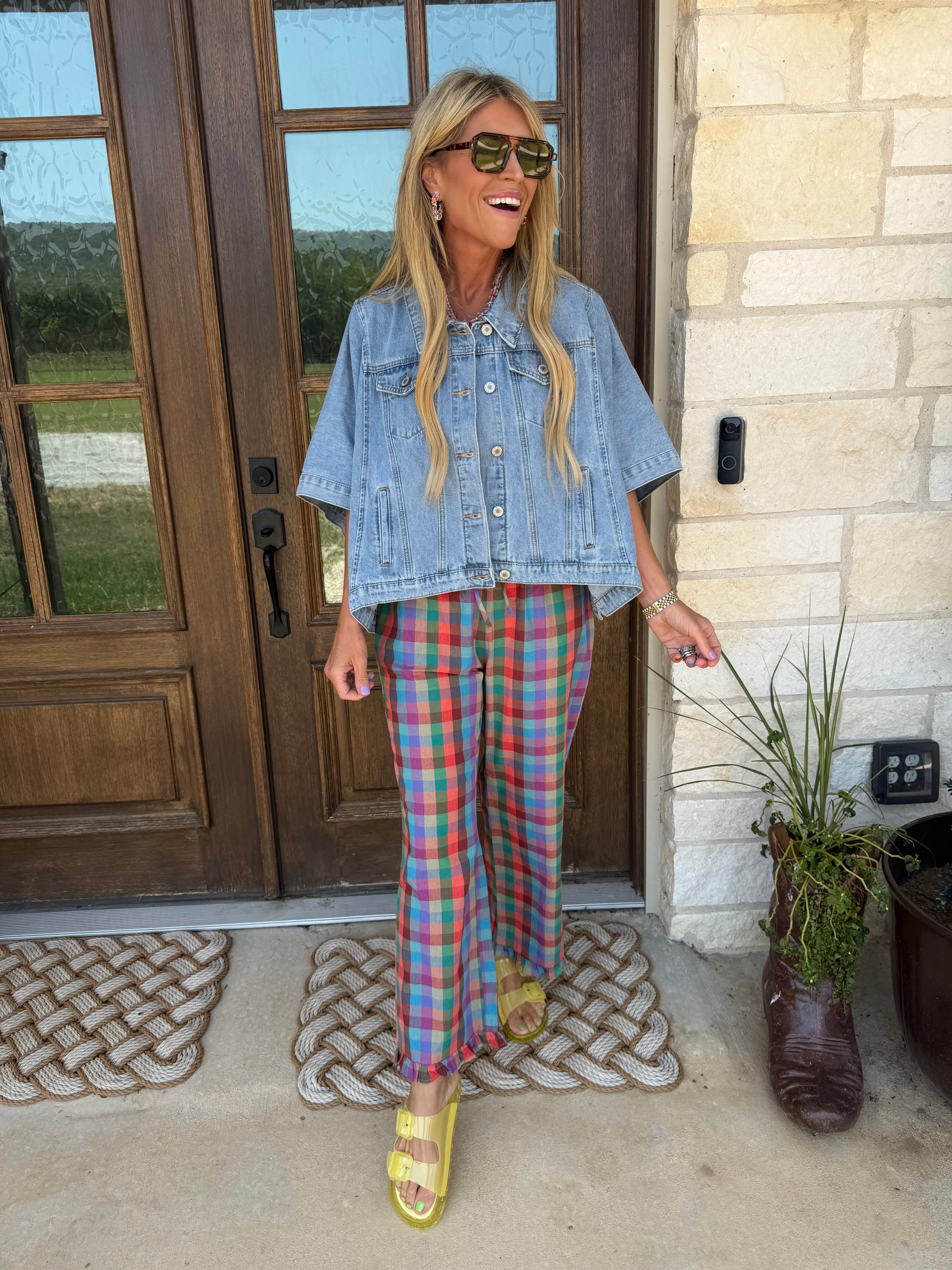 Paula Plaid pants
