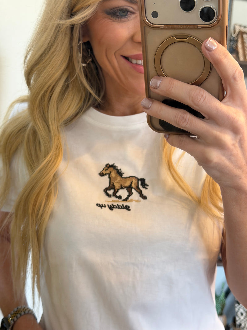 Giddy Up Knit Tee