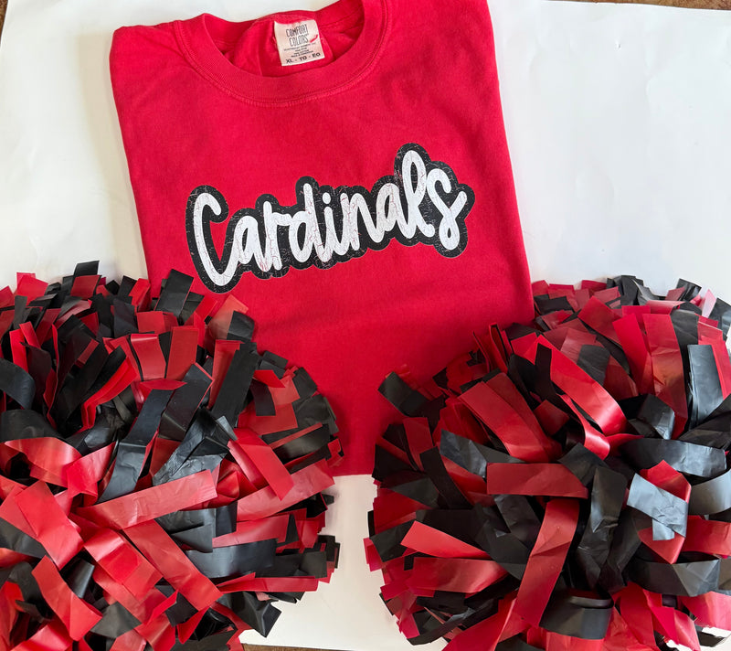 red cardinal tee
