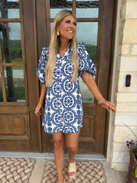 Rachel Floral Collared Dress