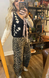 Flower sweater vest