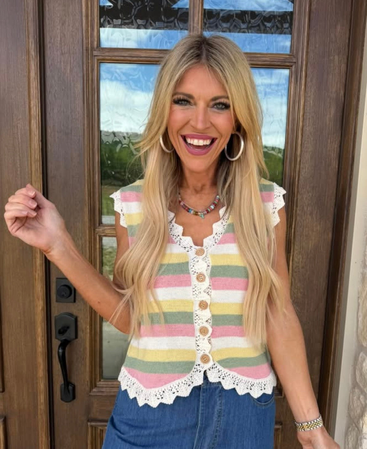 grayson Sweater vest top
