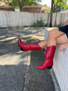 Red Snake Boots