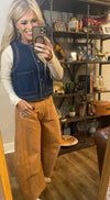 Braided Denim Vest