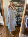 Felicia striped dress