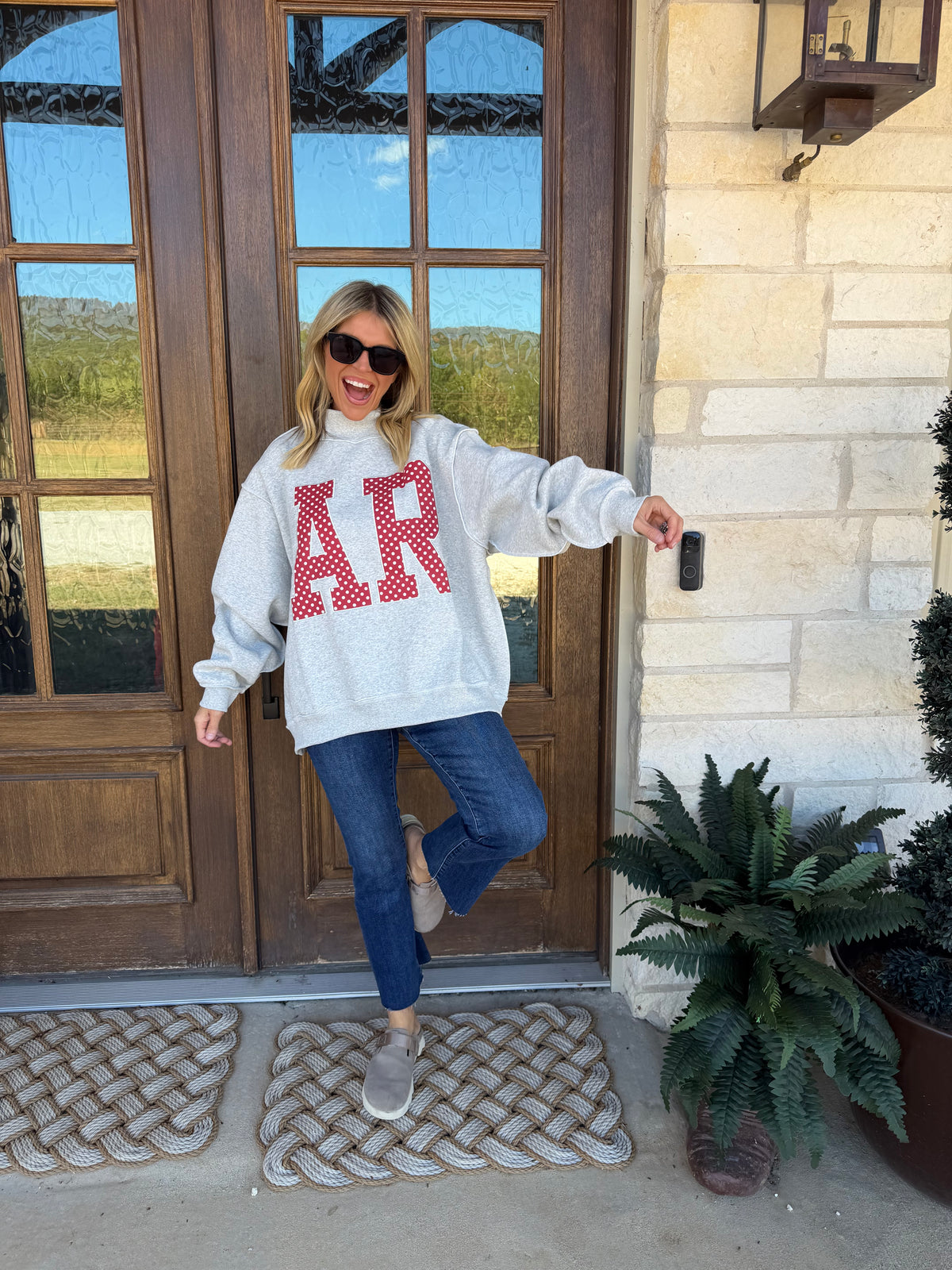 Arkansas patch sweatshirt