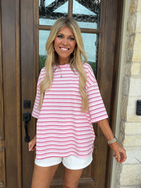 Paster muse striped t shirt