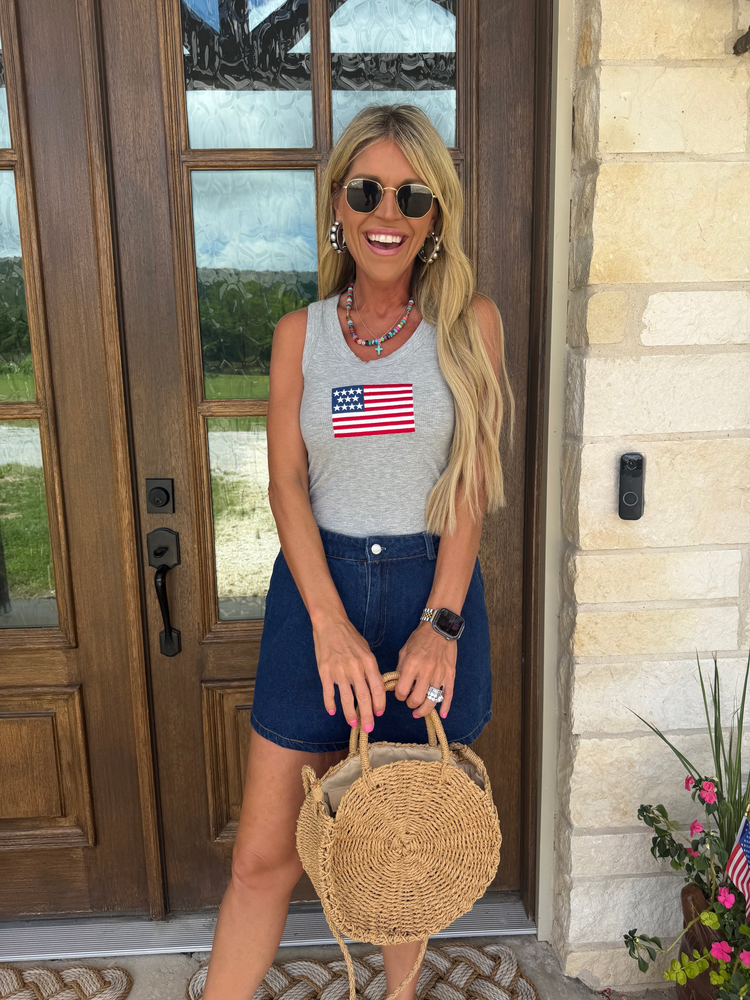 American Flag tank