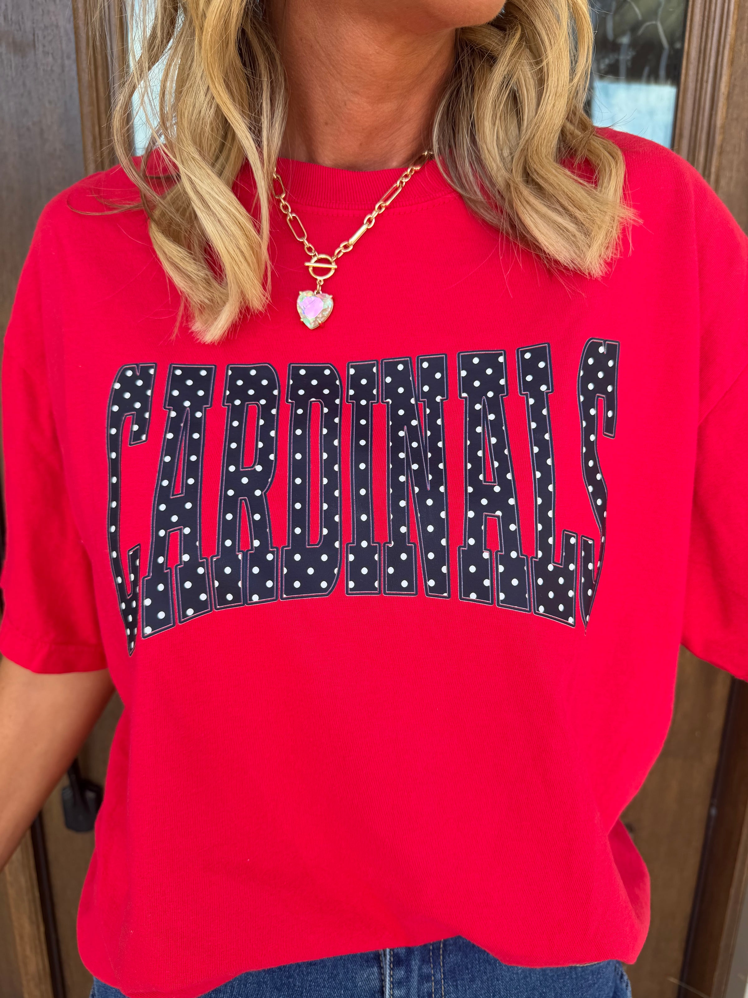 Polka Dot Cardinal Tee