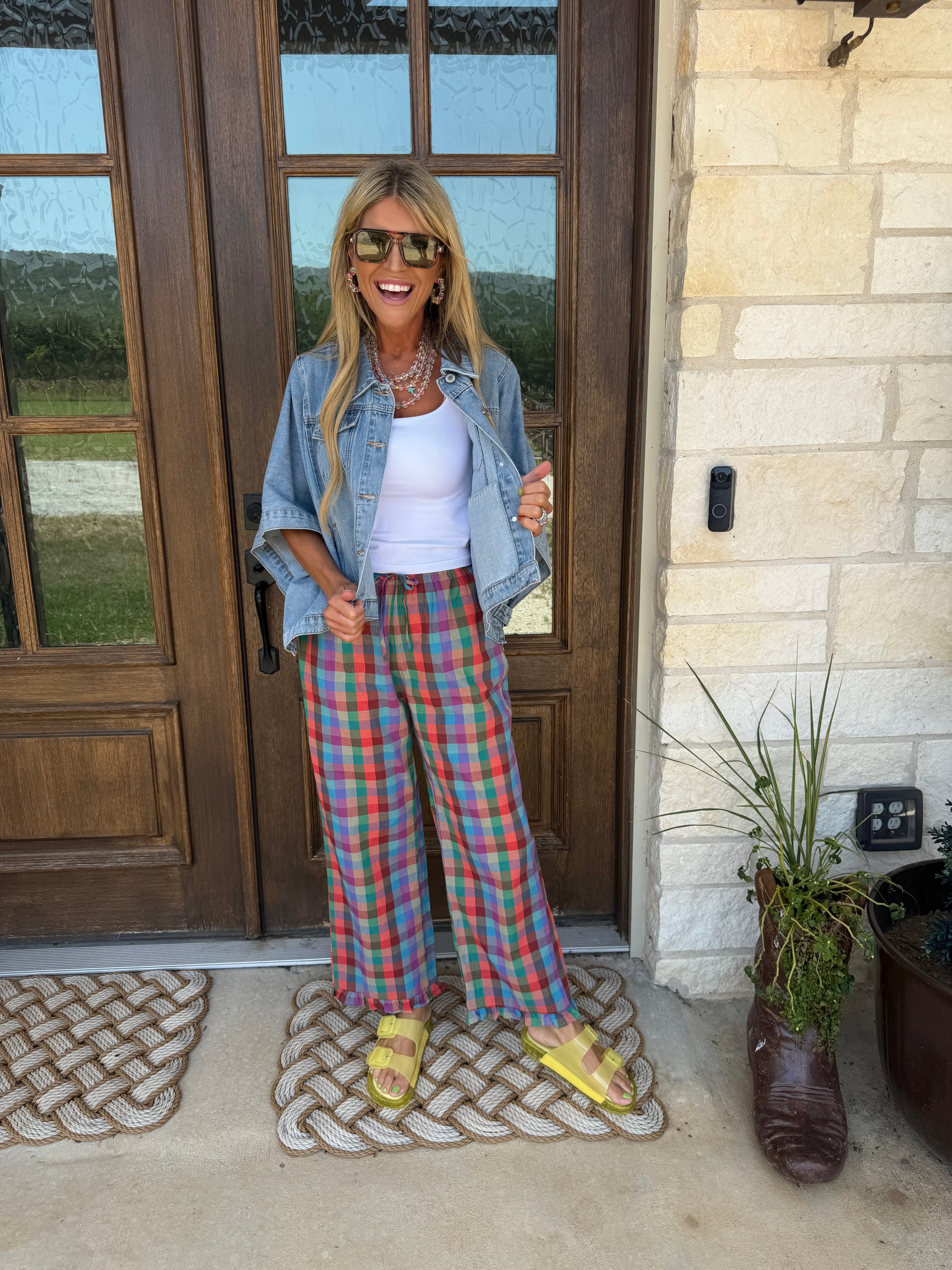 Paula Plaid pants