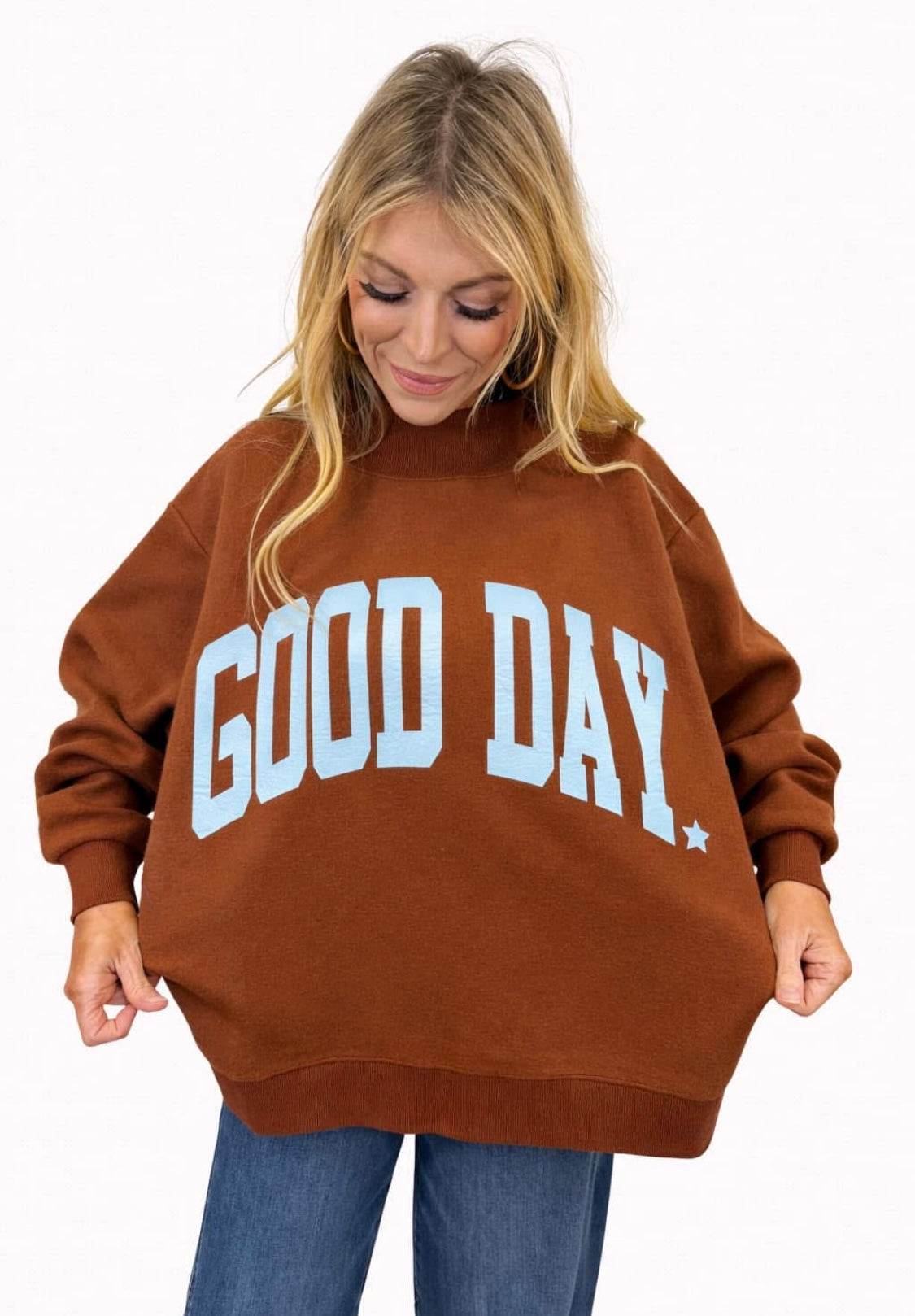 reversible Good Day sweatshirt