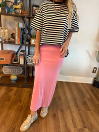 Bubble Blush Maxi Skirt