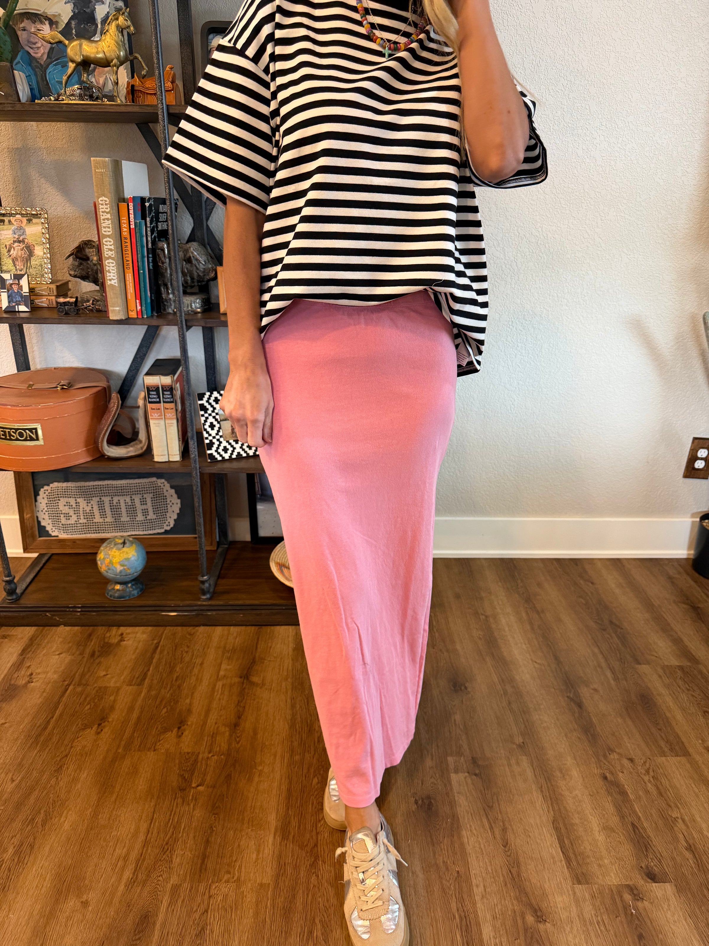 Bubble Blush Maxi Skirt