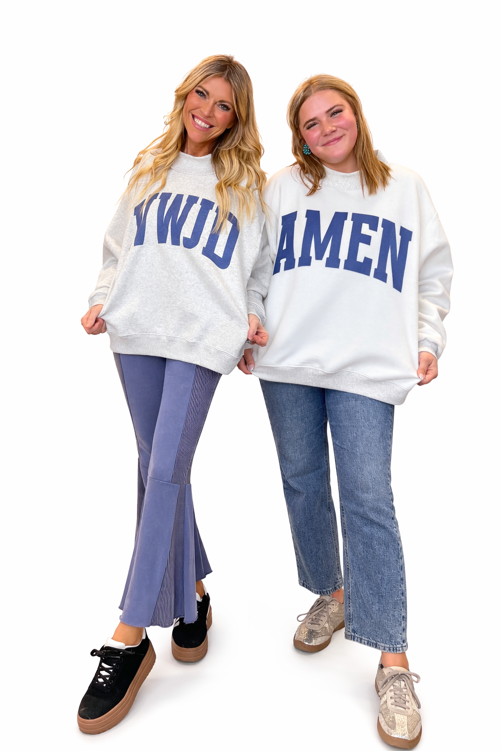 WWJD & Amen reversible sweatshirt