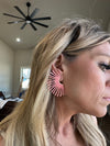 Woven Gold Statement Earrings